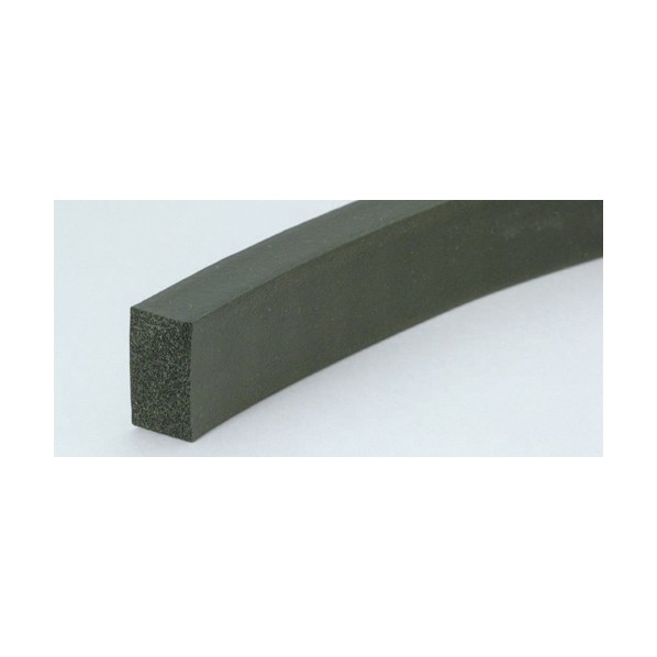 クロロプレンゴムスポンジ角紐 CRスポンジ角紐 15mm×25mm×100M 黒 107-0843901 100M|DIY FACTORY ONLINE SHOP
