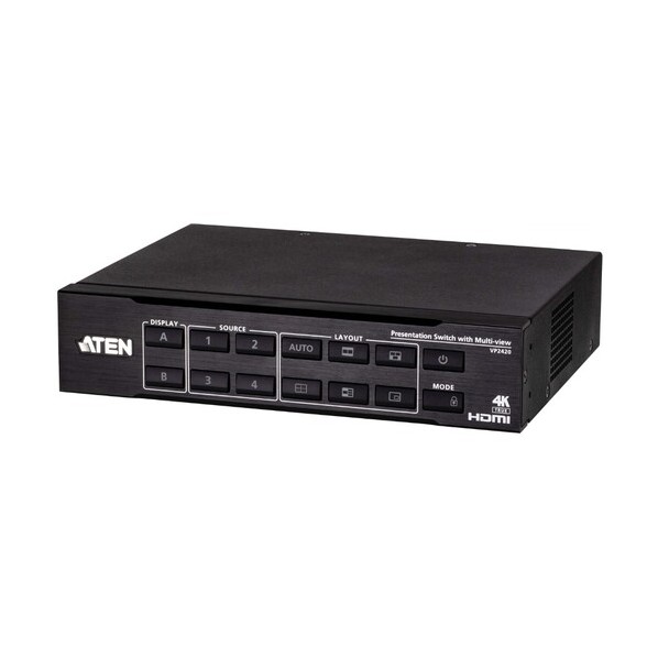 4入力2出力 HDMIプレゼンスイッチャー VP2420