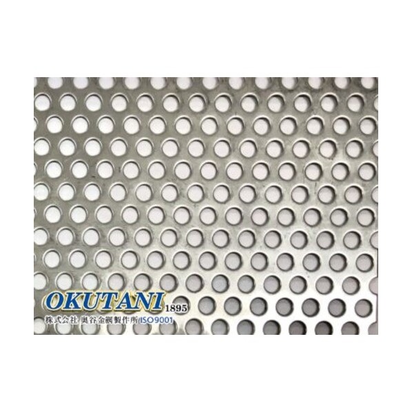 ※法人専用品※奥谷金網製作所 二相ステンレス鋼パンチング SUS821L1 2B 0．8TXD5XP8 1000X2000 PM-821-T0.8D5P8-1000X2000 0｜DIY FACTORY ONLINE SHOP 77,786円