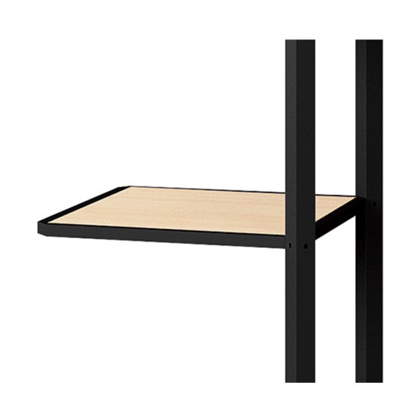 棚板(コーナータイプ) メレム MU型/天板:シルクウッド 本体:サテンブラック MU-450T-SBS 1台|DIY FACTORY ONLINE SHOP