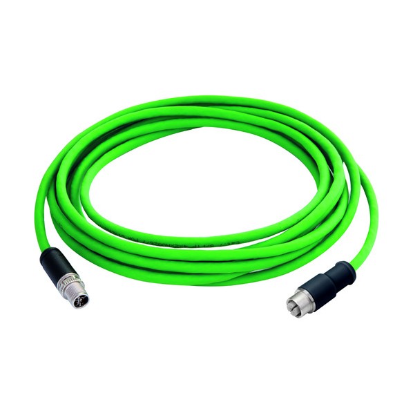 ※法人専用品※日本テレガートナー LANケーブル L82005A0000(STX S/FTP patchcord M12-X(m)/M12-X(f) Cat．6A 10．0m PUR green) 緑 100017385 0｜DIY FACTORY ONLINE SHOP