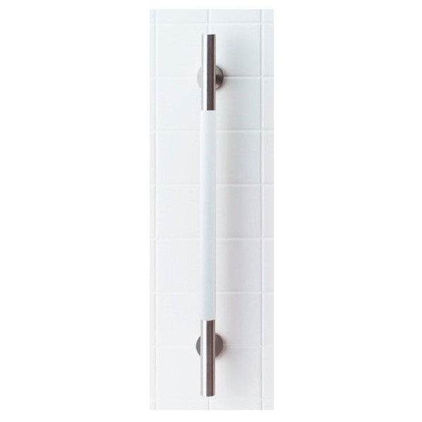 手すりKMタイプ 紙巻器付(右仕様) 380×81×715mm (φ29) ホワイト KF-M10WR/WA 1点|DIY FACTORY ONLINE SHOP