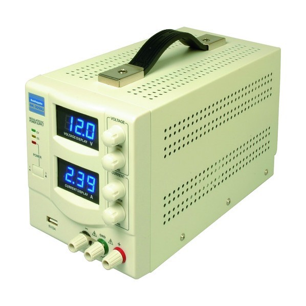 サンハヤト 実験用直流安定化電源 360×200×230mm DK-3050U 1点