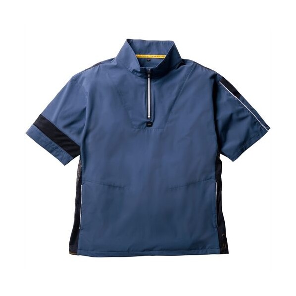 半袖Tシャツ（ハーフジップ･胸ポケット無） ブルーグレー 4L 4L ブルーグレー 0375-64-21-4L