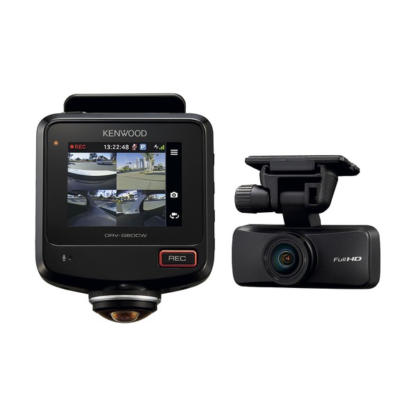 360度映画化運転リコーダー 360度映画化2カメラドライブレコーダー DRV-G60CW 1台