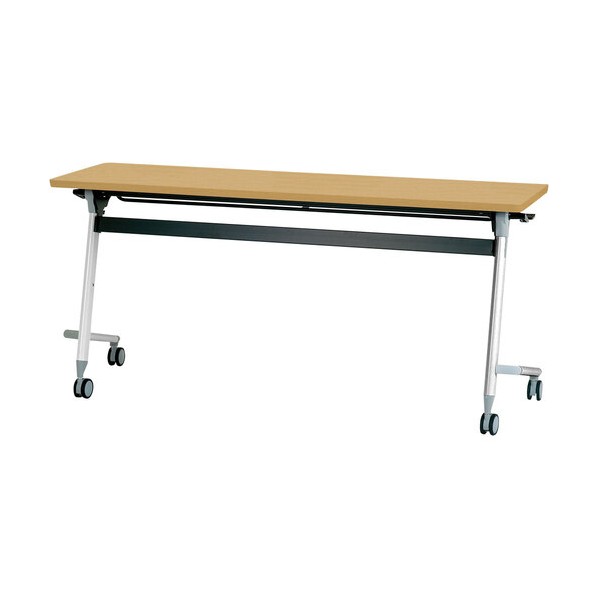 LUCIDAルシーダ フライングテーブル 1200×450×700 シルバーフレーム シルクウッド FVA05SSW