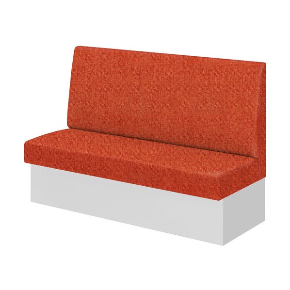 ※法人専用品※アイリスチトセ システムソファ 背面化粧無し W1800 布張り オレンジ/土台 ホワイト オレンジ FDFRSN-1860-F GTN06 KT102 0|DIY FACTORY ONLINE SHOP