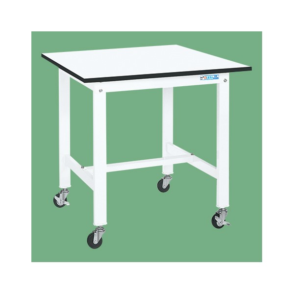 サカエ移動式作業台(KK/耐荷重200kg/ポリエステル天板/H810/直進安定金具無)KK-39LUB1W