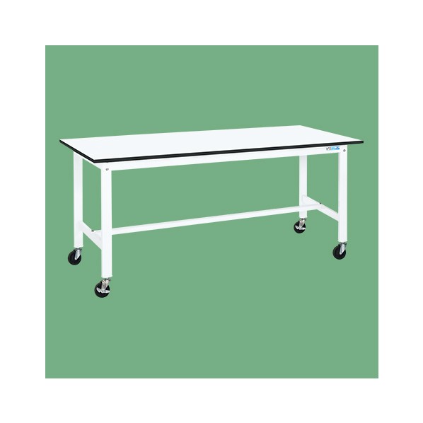 サカエ移動式作業台(KK/耐荷重200kg/ポリエステル天板/H840/直進安定金具無)KK-69LUB2W