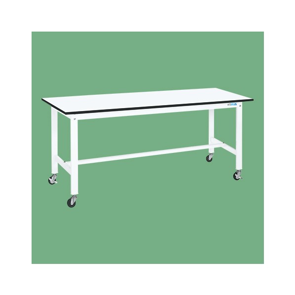 サカエ移動式作業台(KK/耐荷重200kg/ポリエステル天板/H810/直進安定金具無)KK-70LUB1W