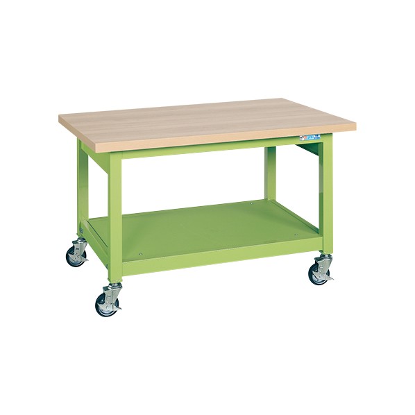 サカエ移動式重量作業台(KWB/耐荷重350kg/木目メラミン天板/H740)KWBM-189