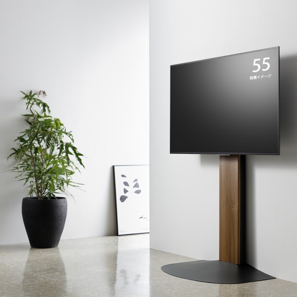 壁寄せTV台 ブラウン×ブラック WS-B840-DB 1個|DIY FACTORY ONLINE SHOP