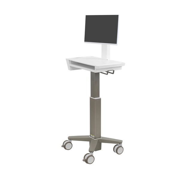 ※法人専用品※エルゴトロンジャパン CareFit Slim LCDカート ホワイト/ウォームグレー 27インチ(14.5kg)まで VESA規格対応 C50-3500-0 0|DIY FACTORY ONLINE SHOP
