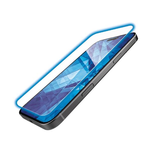 iPhone16ProMax用ガラスフィルム ダイヤモンドコーティング 高透明 ブルーライトカット PM-A24DFLGDCBL