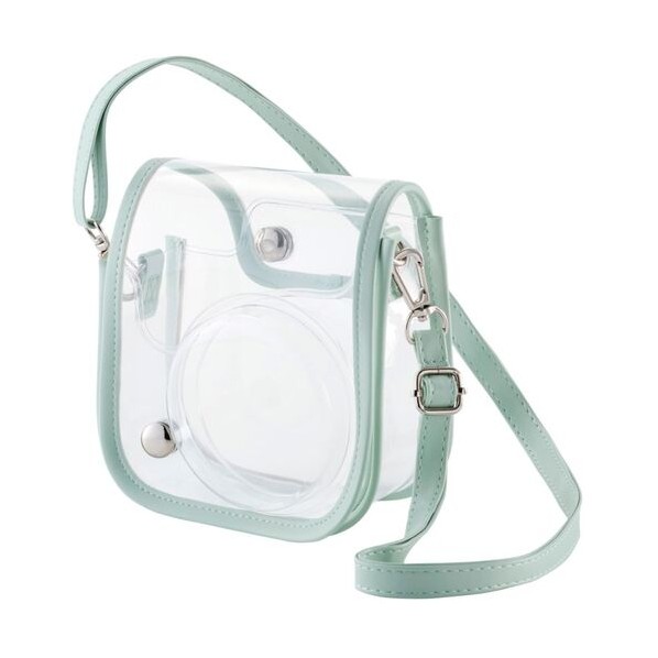 チェキアクセサリ カメラケース mini12用 カラフル ストラップ付属 グリーン グリーン IC-CCM12GN画像