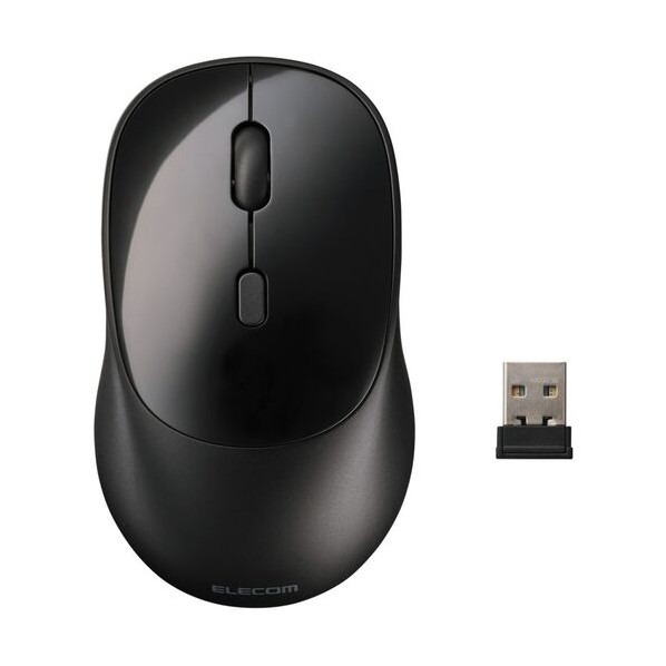 マウス OSMOD 無線2．4GHz Bluetooth マルチペアリング 4ボタン 乾電池式 Mサイズ 静音 ブラック ブラック M-MY20MBSXBK