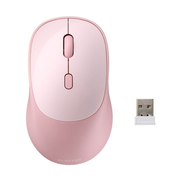 マウス OSMOD 無線2．4GHz Bluetooth マルチペアリング 4ボタン 乾電池式 Mサイズ 静音 ピンク ピンク M-MY20MBSXPN