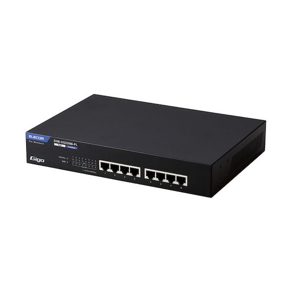 【法人専用品】法人向けスイッチングこしき アンマネージ Giga PoE 8界面 3年引き受ける EHB-UG2D08-PL 1点