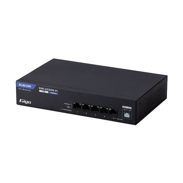 【法人専用品】法人向けスイッチングこしき アンマネージ Giga PoE 5界面 3年引き受ける EHB-UG2D05-PL 1点
