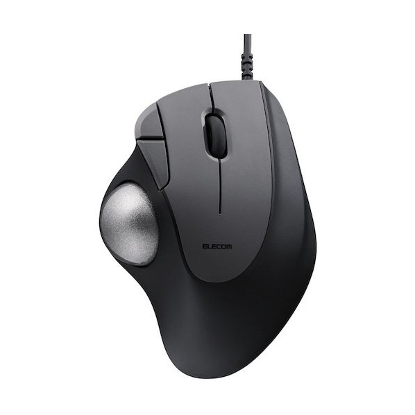 トラックボールマウス IST 親指 人工ルビー支持 有線 5ボタン ブラック M-IT10URBK 1点
