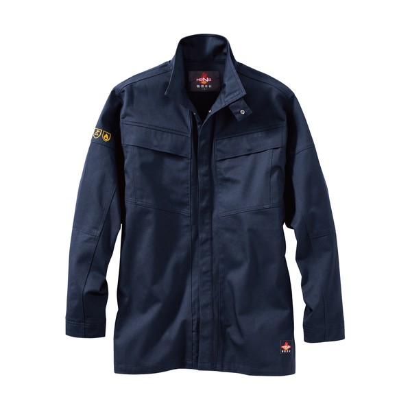 難燃シャツ M ネイビー 4407-M-1 1点｜DIY FACTORY ONLINE SHOP