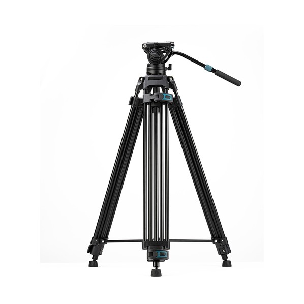 ビデオ三脚 3段 パイプ径18mm 伸長181cm ブラック DV-3A