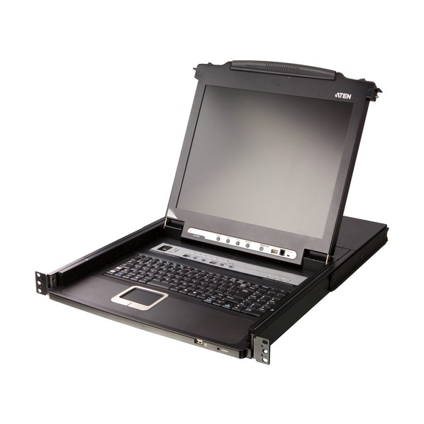 8ポート PS/2-USB VGA LCD KVMドロワー ショートレールタイプ CL5708MWJJS