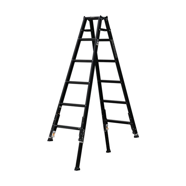 ※法人専用品※アルインコ(ALINCO) 軽量伸縮専用脚立KARU-BK 天板高さ1．70～1．99m KARU210BK 0｜DIY FACTORY ONLINE SHOP