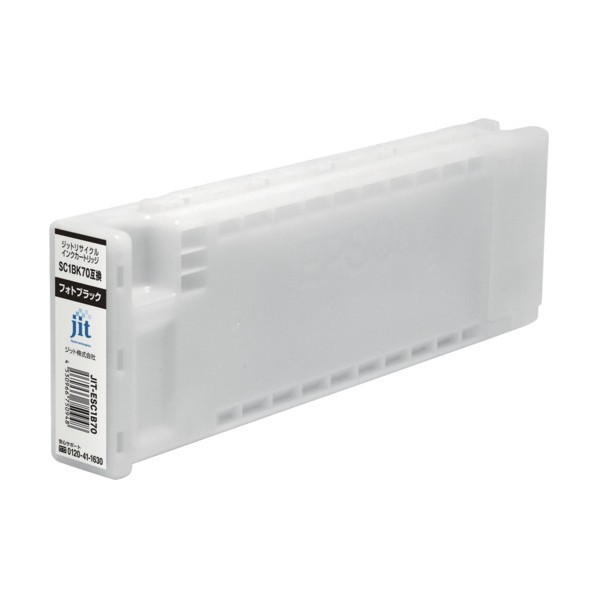 ジット エプソン EPSON SC1BK70対応ジットリサイクルインクカートリッジ ブラック JIT-ESC1B70 1個