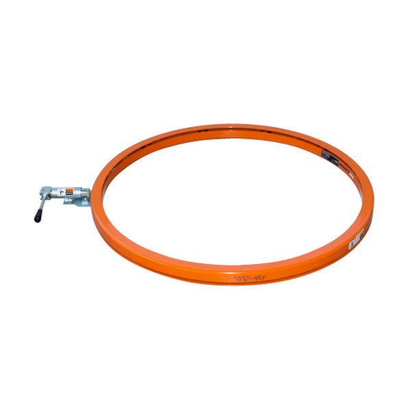 ※法人専用品※ 回転台マワール ライトタイプ オレンジ 1000kg 直径1000mm 手動ストッパー付 PTL-100-HDSTOP 0|DIY FACTORY ONLINE SHOP