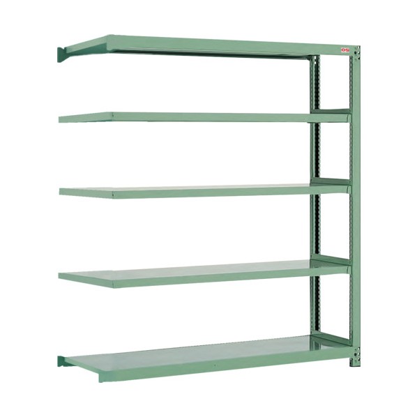 ※法人専用品※大阪製罐 中量棚 幅×奥行×高さ:1255×780×1200mm グラスグリーン S5-4444R 1|DIY FACTORY ONLINE SHOP