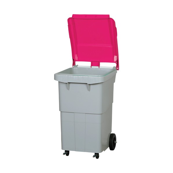 ※法人専用品※サンコー 紙くずかご SCB200P 620000 200L 薄墨色/赤いこと 底部水抜き栓付 200L 薄墨色/赤いこと 62000002GLRES 1点