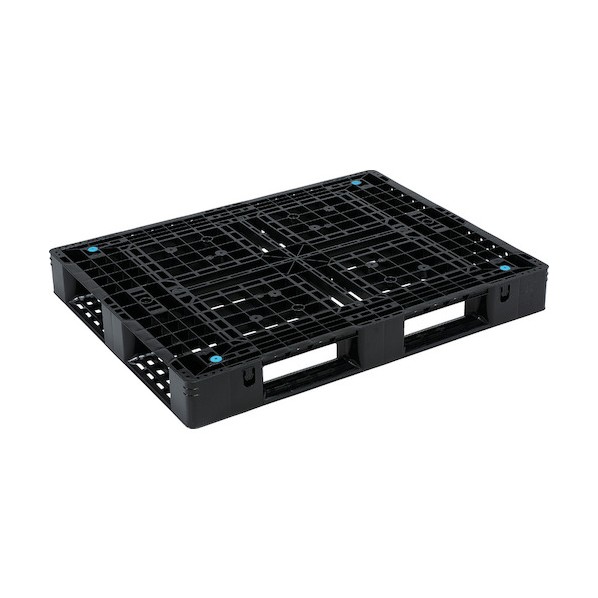 ※法人専用品※ リサイクルプラスチックパレット D4-1013生まれ変わり黒いこと 805687 80568700BKRCP 1点