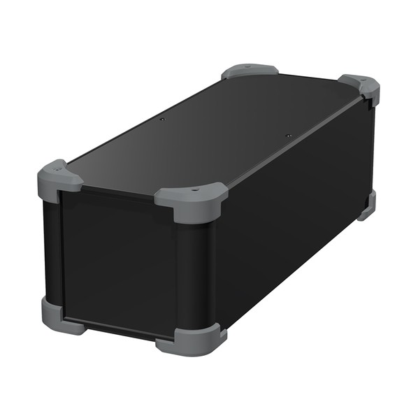 ※法人専用品※タカチ電機工業 コーナーガード付アルミケース ブラック / グレー AUG133-16-43-BG 0|DIY FACTORY ONLINE SHOP