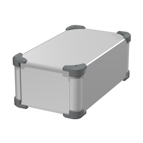 ※法人専用品※タカチ電機工業 コーナーガード付アルミケース シルバー / グレー AUG133-20-36-SG 0｜DIY FACTORY ONLINE SHOP