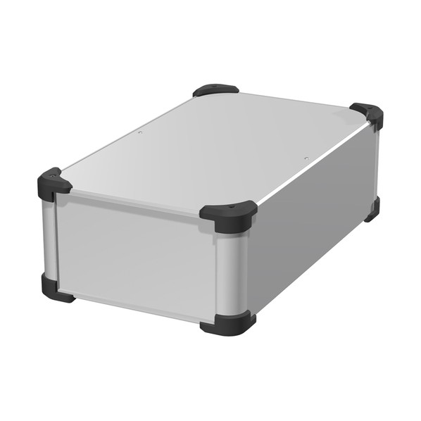 タカチ電機産業 隅っこかばい立て付軽銀入れもの しろがね色 / 黒いこと AUG133-25-43-SB 0
