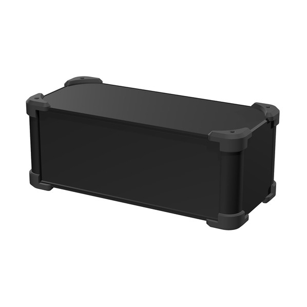 ※法人専用品※タカチ電機工業 コーナーガード付アルミケース ブラック / ブラック AUG133-36-16-BB 0|DIY FACTORY ONLINE SHOP
