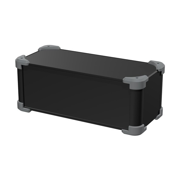 ※法人専用品※タカチ電機工業 コーナーガード付アルミケース ブラック / グレー AUG133-36-16-BG 0|DIY FACTORY ONLINE SHOP