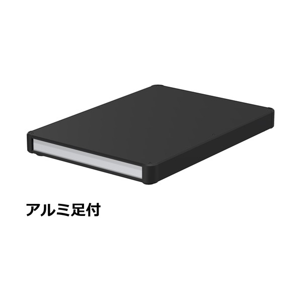 ※法人専用品※タカチ電機工業 アルミサッシケース カバー・側板・コーナー ブラック/パネル シルバー AU44-36-50AH-BS 0|DIY FACTORY ONLINE SHOP