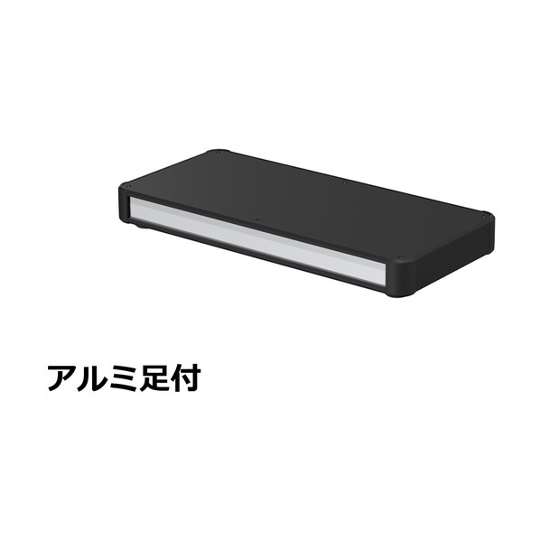 ※法人専用品※タカチ電機工業 アルミサッシケース カバー・側板・コーナー ブラック/パネル シルバー AU44-43-20AH-BS 0|DIY FACTORY ONLINE SHOP