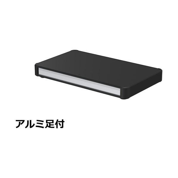 ※法人専用品※タカチ電機工業 アルミサッシケース カバー･側板･コーナー ブラック/パネル シルバー AU44-43-25AP-BS 0｜DIY FACTORY ONLINE SHOP