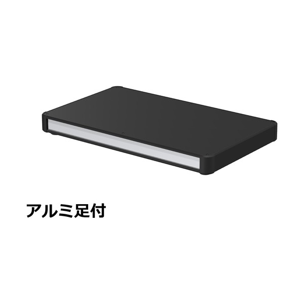 ※法人専用品※タカチ電機工業 アルミサッシケース カバー・側板・コーナー ブラック/パネル シルバー AU44-50-30AP-BS 0|DIY FACTORY ONLINE SHOP