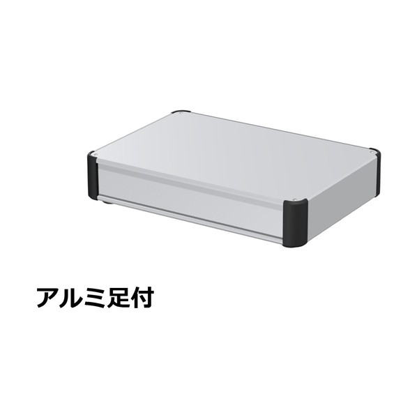 ※法人専用品※タカチ電機工業 アルミサッシケース カバー・パネル・側板:シルバー/コーナー:ブラック AU66-36-25AH-SB 0｜DIY FACTORY ONLINE SHOP