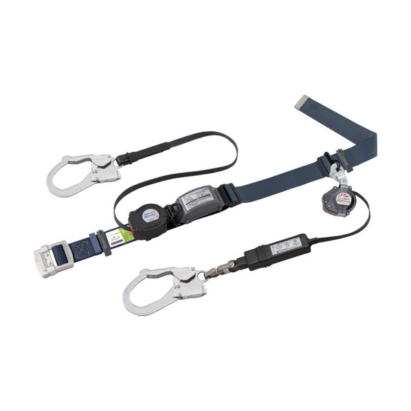 胴ベルト型ロック付き巻取式 ダブル REELOCK S2NEO + Ribraライト ネイビー SLN505-LW-NB 1本
