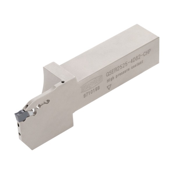 アド･フォース･カット 高圧クーラント対応外径溝入れ･突っ切り加工用バイト QSER-CHP QSER2525-3D66-CHP