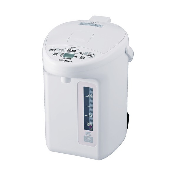 【2025年10月上旬発売予定】 電気ポット CVーTF 3.0L ホワイト ホワイト CV-TF30-WA|DIY FACTORY ONLINE SHOP