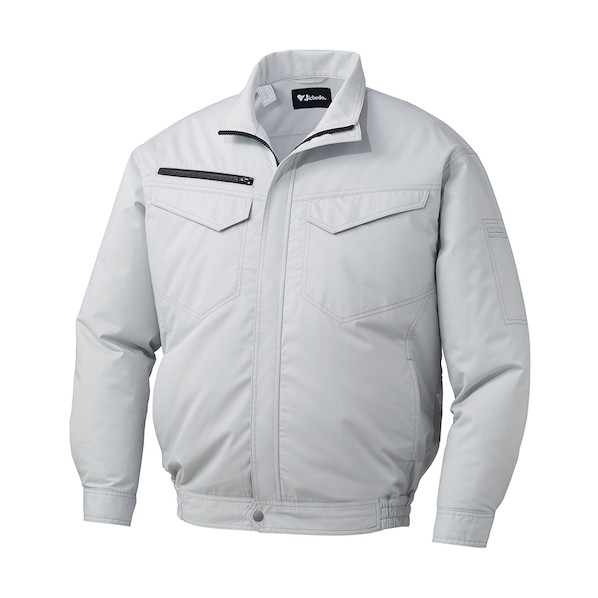 自重堂 空調服長袖ブルゾン 4L シルバー 87080 1枚