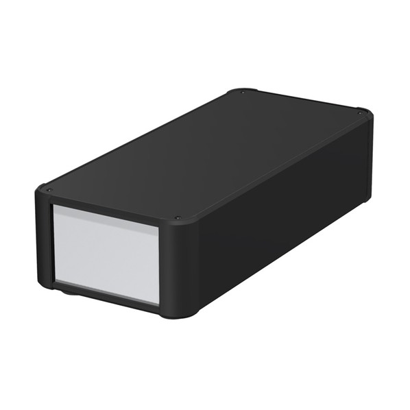 ※法人専用品※タカチ電機工業 アルミサッシケース カバー・側板・コーナー ブラック/パネル シルバー AU88-16-36RP-BS 0|DIY FACTORY ONLINE SHOP