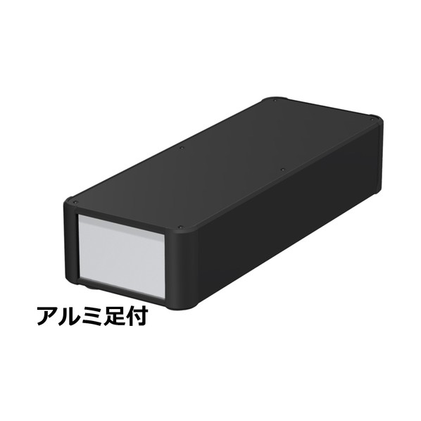 タカチ電機製作 アルミサッシケース 押しかぶせる･側板･端っこ 黒いこと/ダイアログボックス しろがね色 金88-16-43AH-BS 0 電設資材-配線ボックス