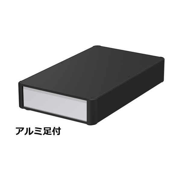 ※法人専用品※タカチ電機工業 アルミサッシケース カバー・側板・コーナー ブラック/パネル シルバー AU88-30-50AP-BS 0｜DIY FACTORY ONLINE SHOP